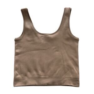 ATHLETA GIRL Brown Ribbed Tank XL/14